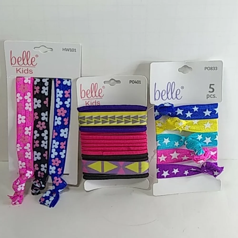 Belle Kids Headwraps, Poney O's and Hair Ties - Picture 1 of 11